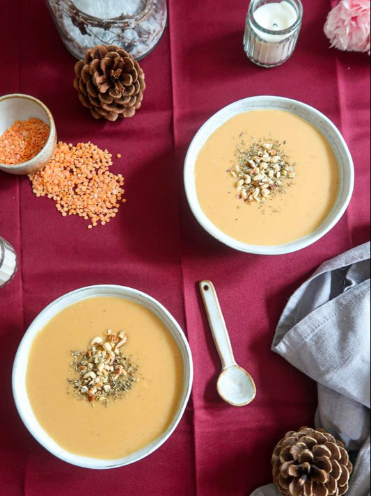 Velouté lentilles corail