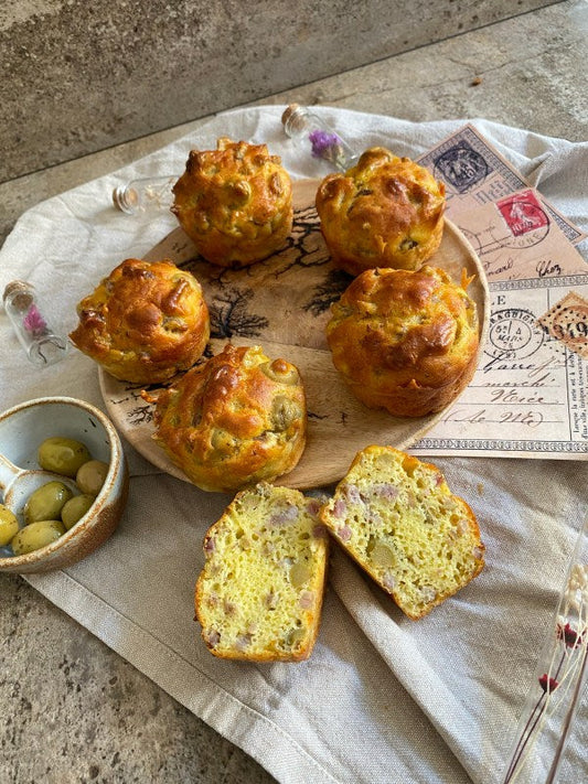 Muffins bacon-olive