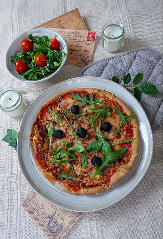 Pâte à pizza semi-complète