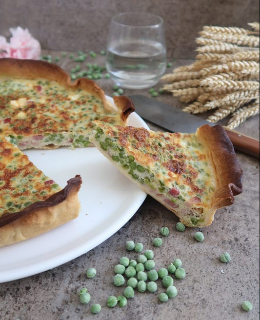 Quiche petits pois et chèvre