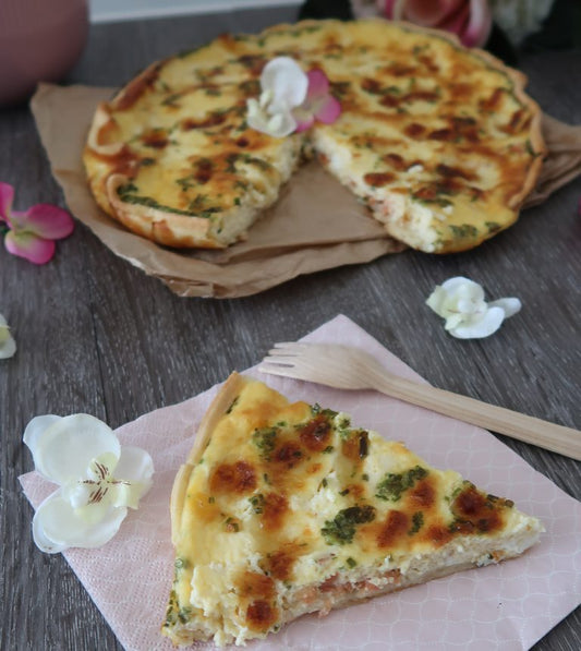 Quiche à la truite fumée