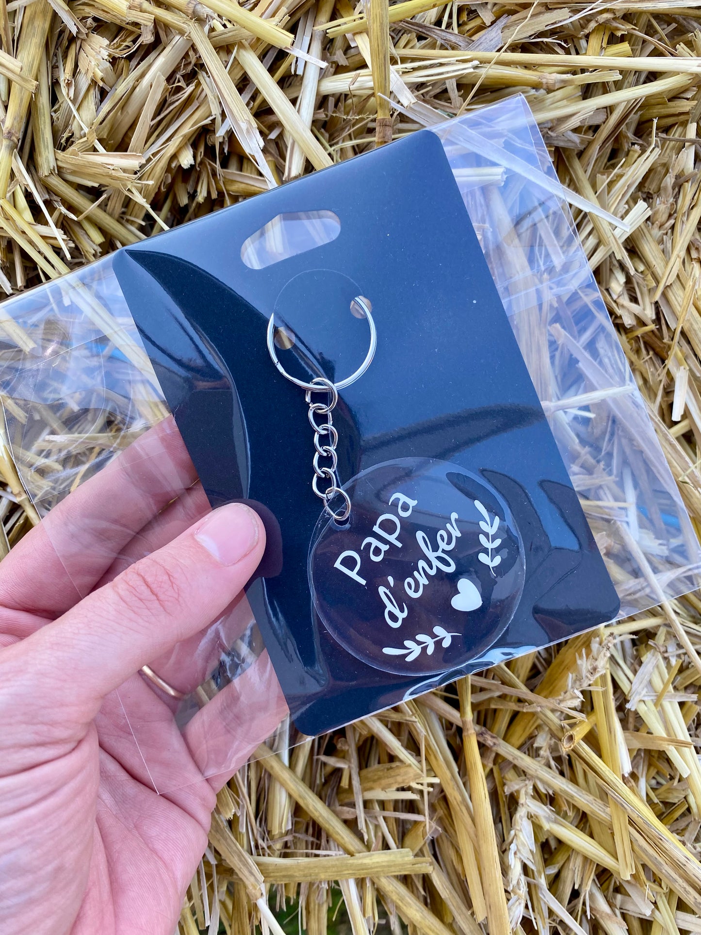 Porte-clés «Papa d’enfer »