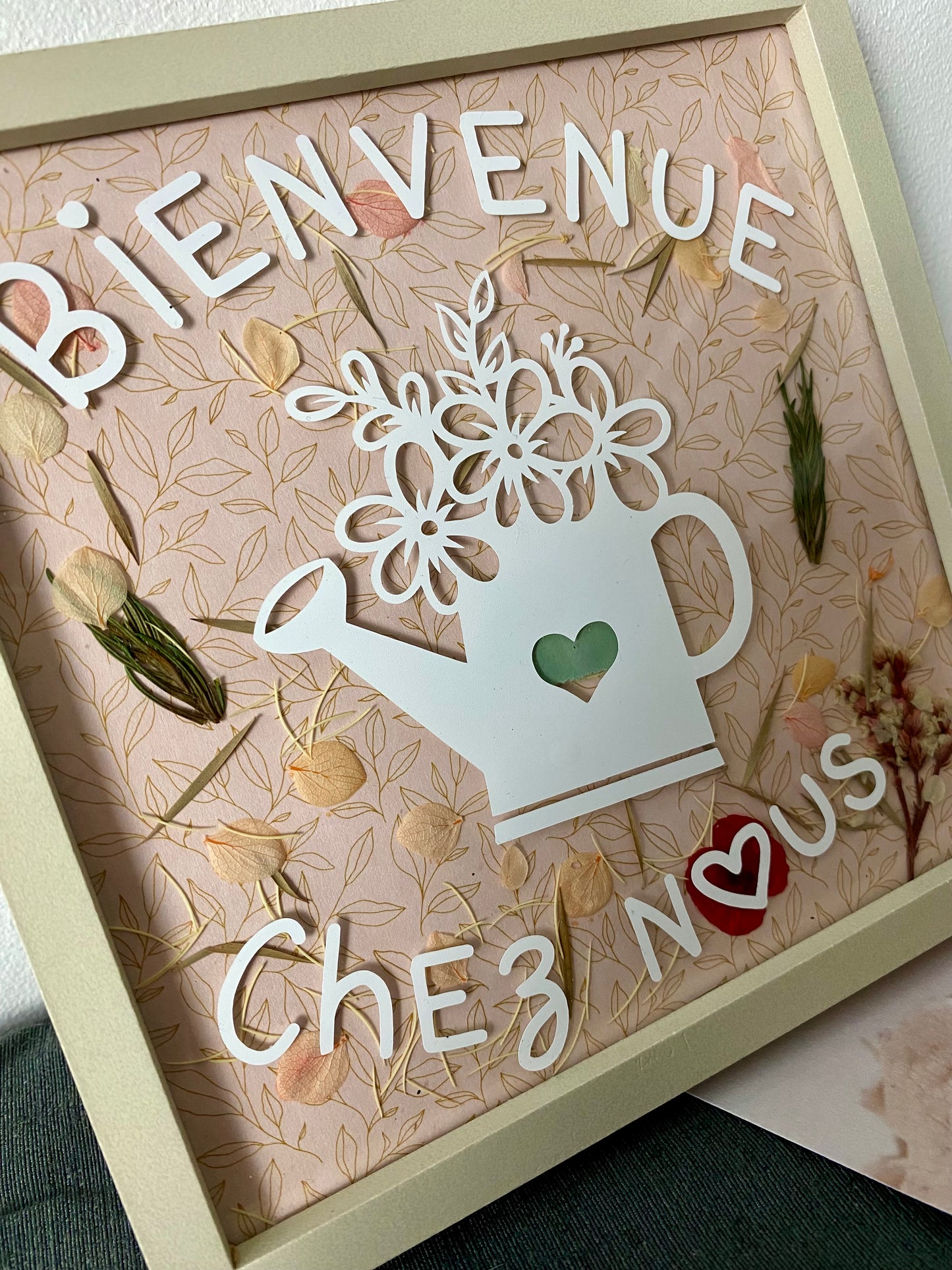 «Bienvenue chez nous» 15x15cm