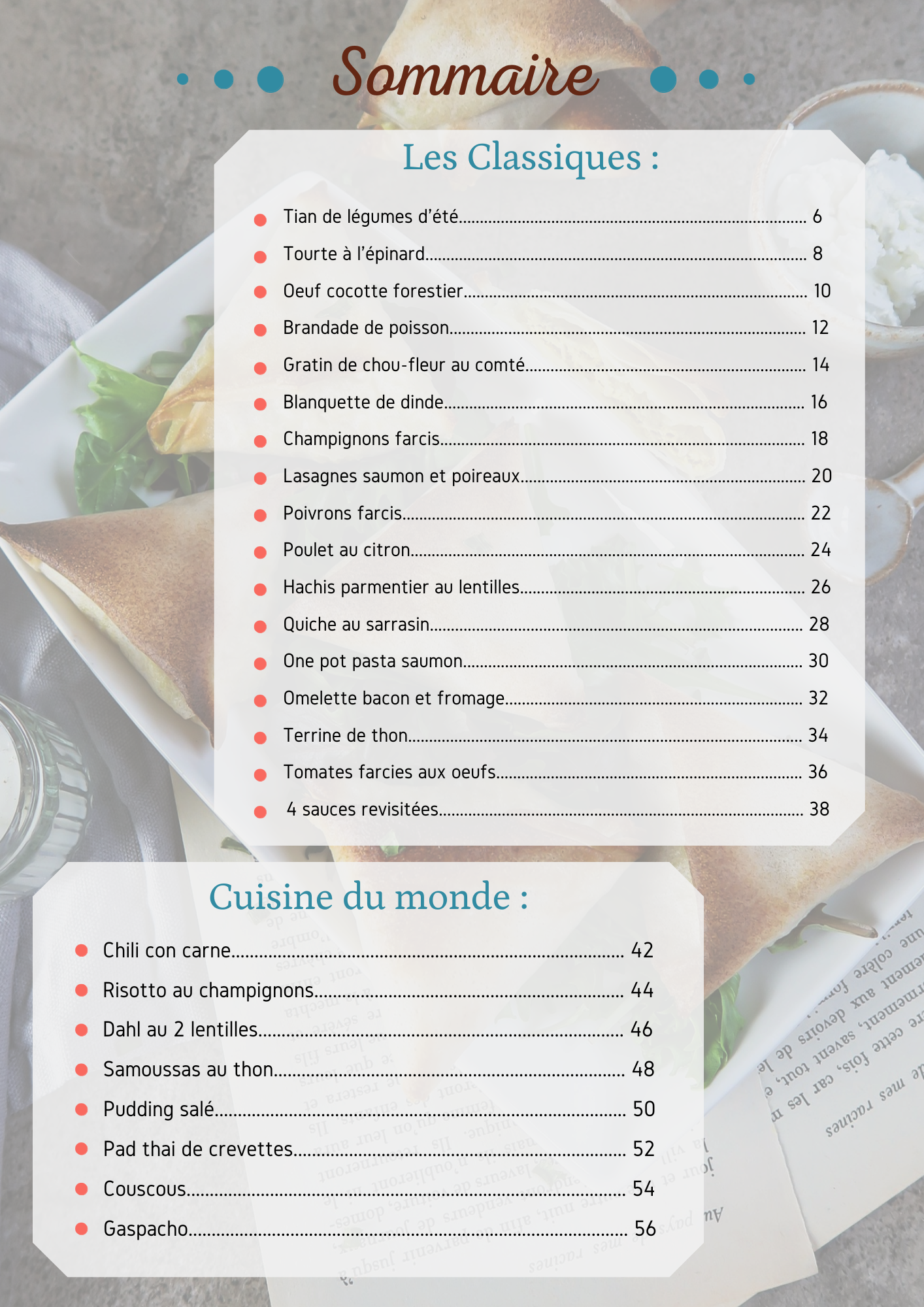 Ebook "50 recettes salées simples et saines"