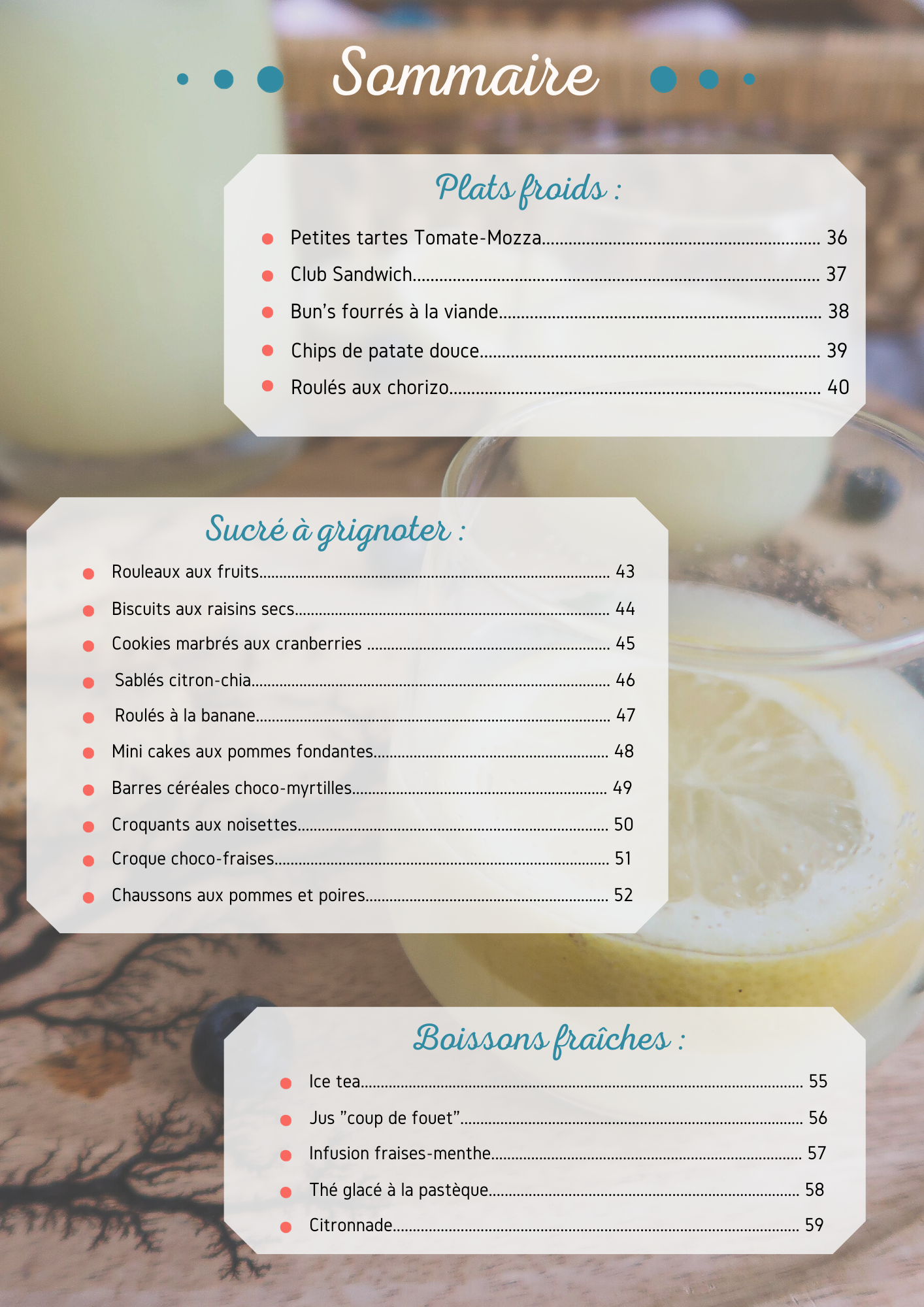 Ebook "50 recettes d'été faciles à emporter"