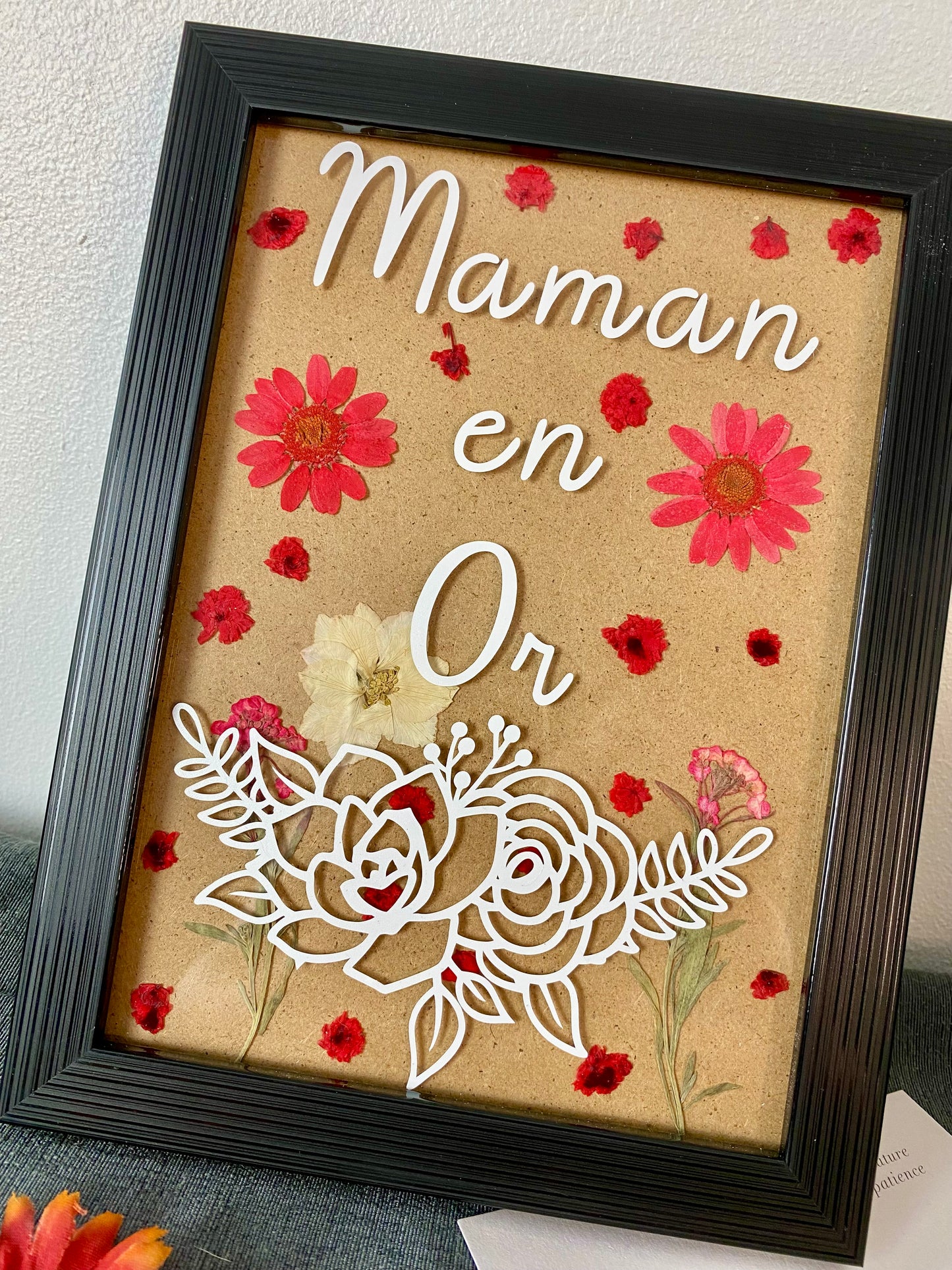 «Maman en or» 13x18cm