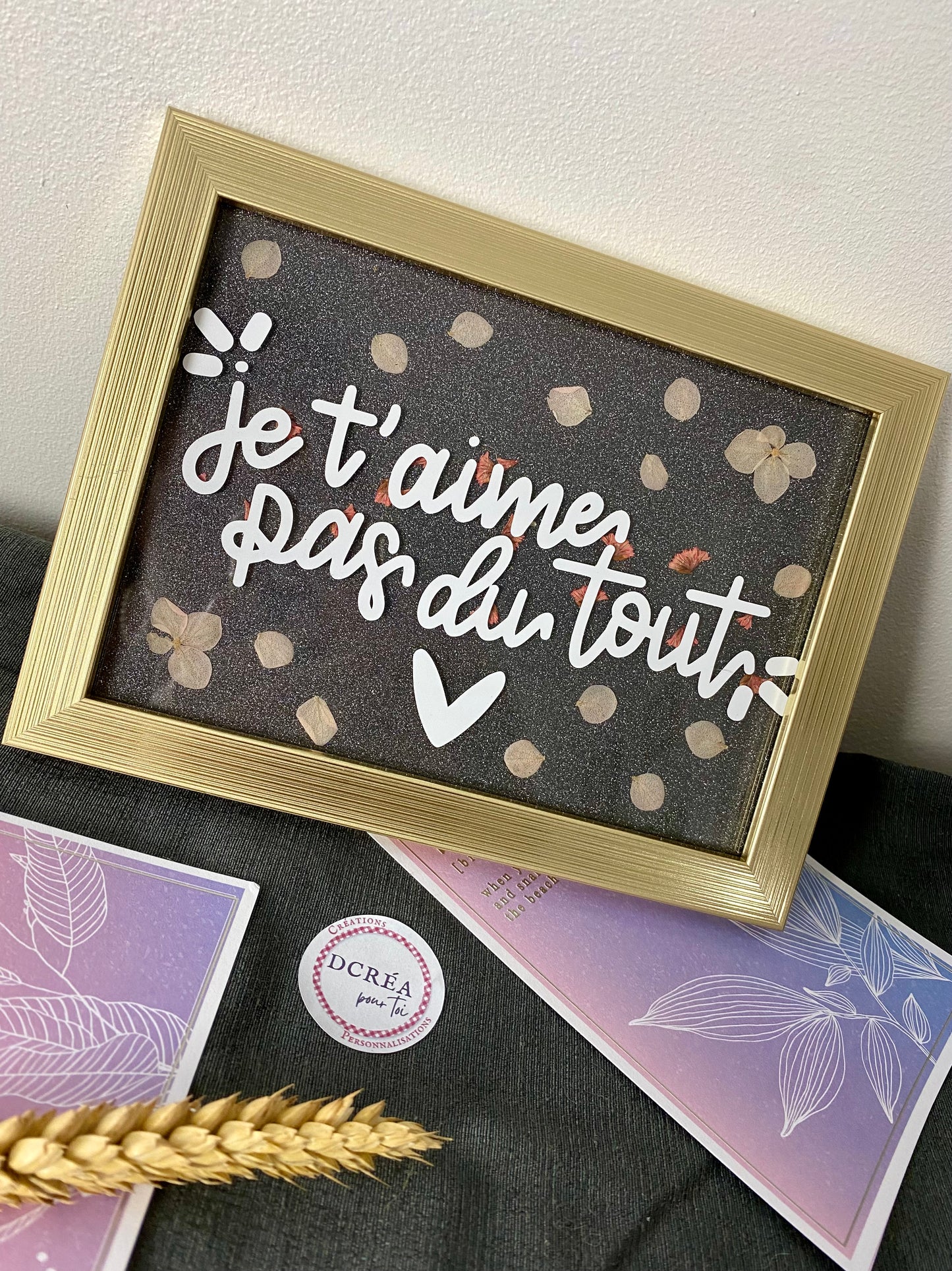 « Je t’aime pas du tout » 13x18cm