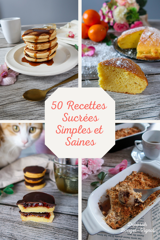 Ebook "50 recettes sucrées simples et saines"