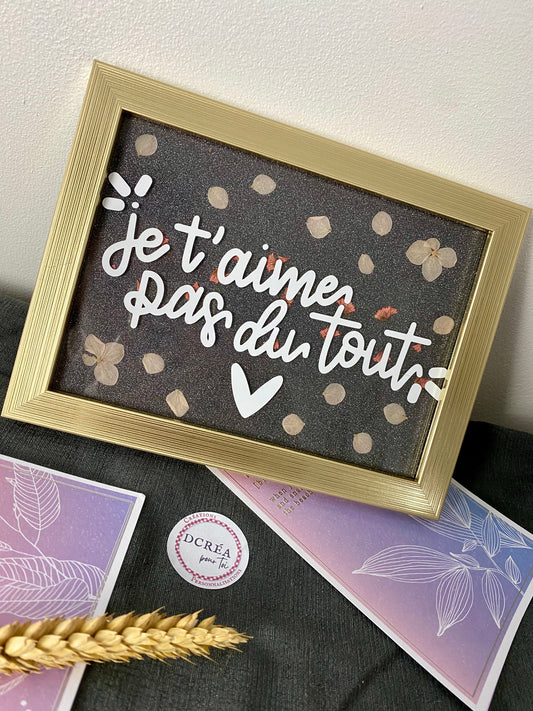 « Je t’aime pas du tout » 13x18cm