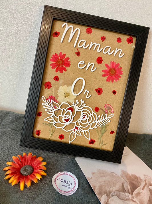 «Maman en or» 13x18cm