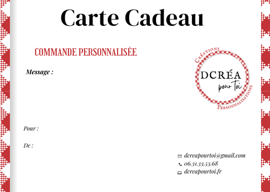 Carte-Cadeau Dcréa pour toi