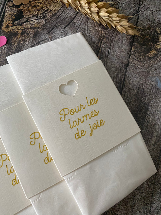 Pochettes Crème + Mouchoirs « Larme de joie » (Copie)