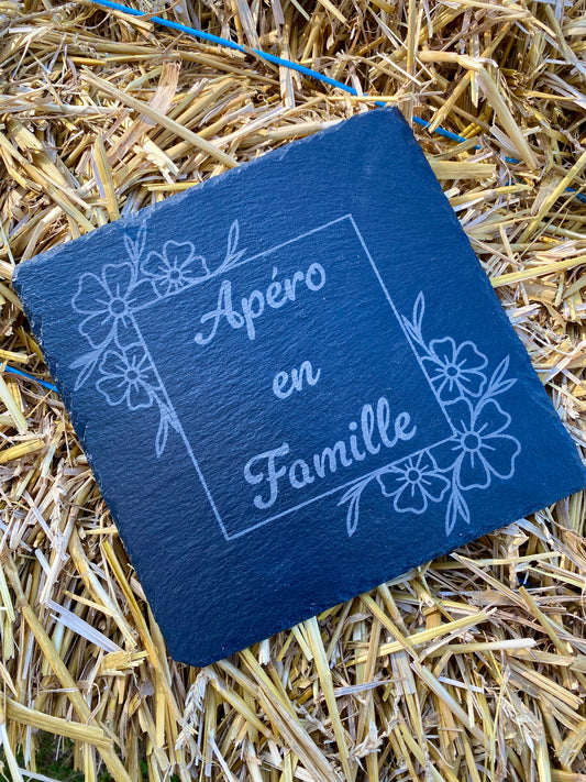 Ardoise "Apéro en Famille"