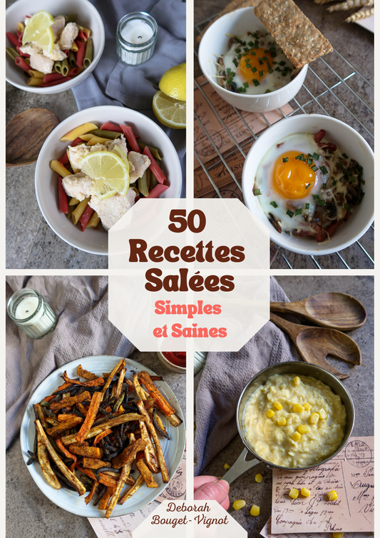 Ebook "50 recettes salées simples et saines"